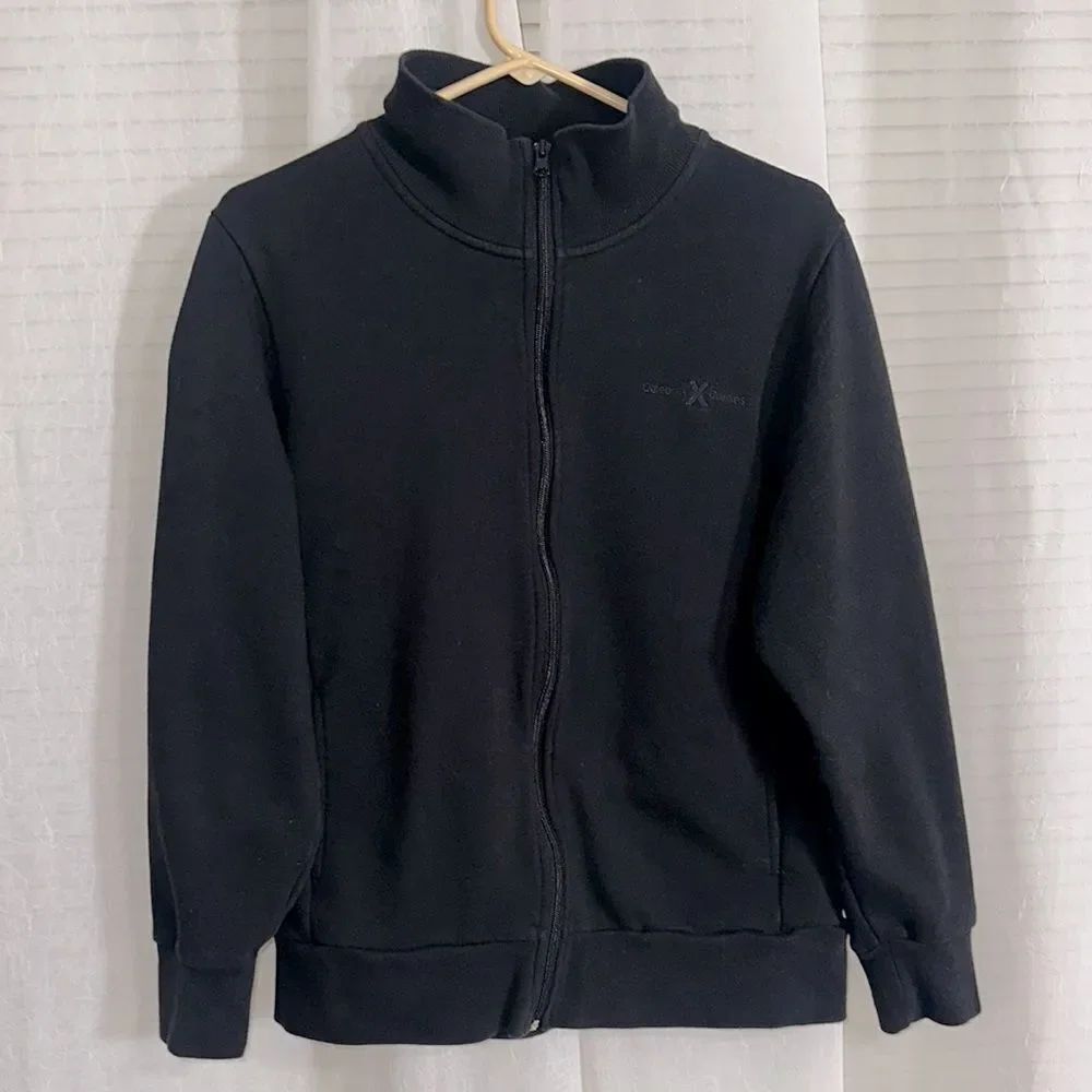 Celebrity X Cruises XL Black Full Zip Mock Neck Fleece Sweatshirt Jacket